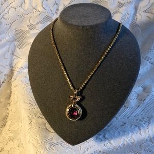 Nolan Miller Gold-plated pendant on long chain